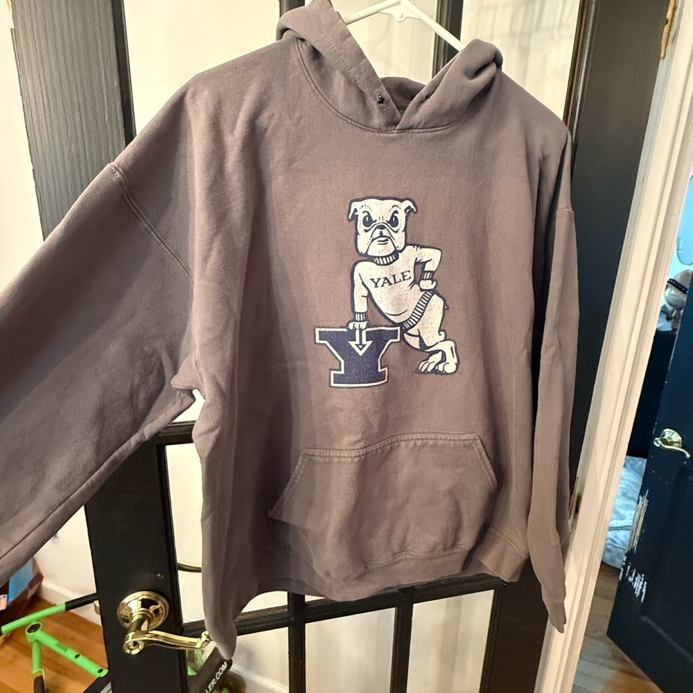 Yale Bulldog Graphic Hoodie handsome Dan XL
